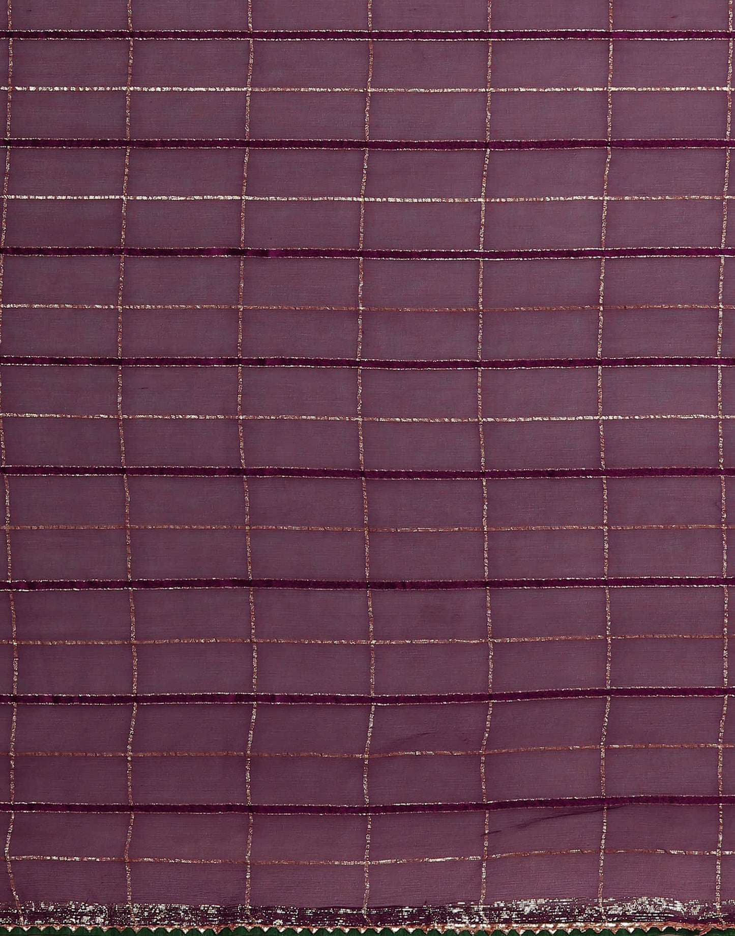 Dark Purple Georgette Woven Zari Stripe Saree
