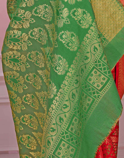 Red Silk Woven Patola Saree