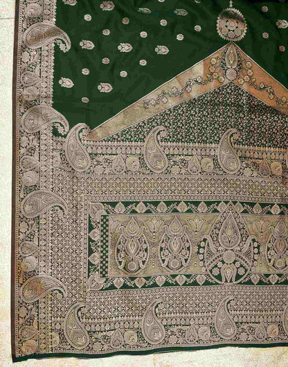 Green Silk Woven Saree