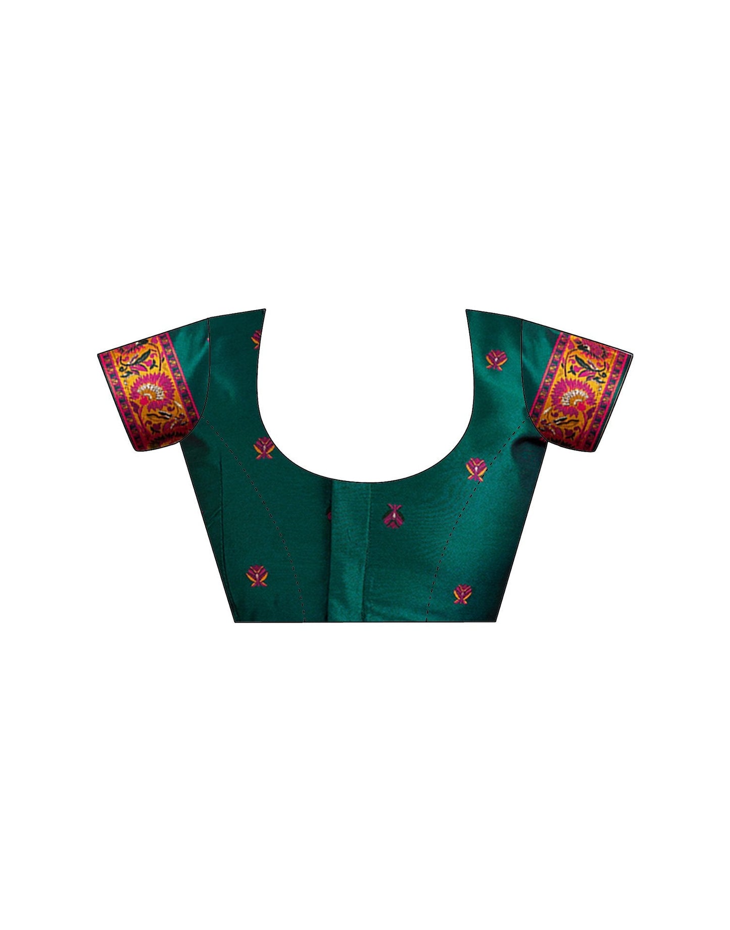 Green Silk Woven Patola Saree