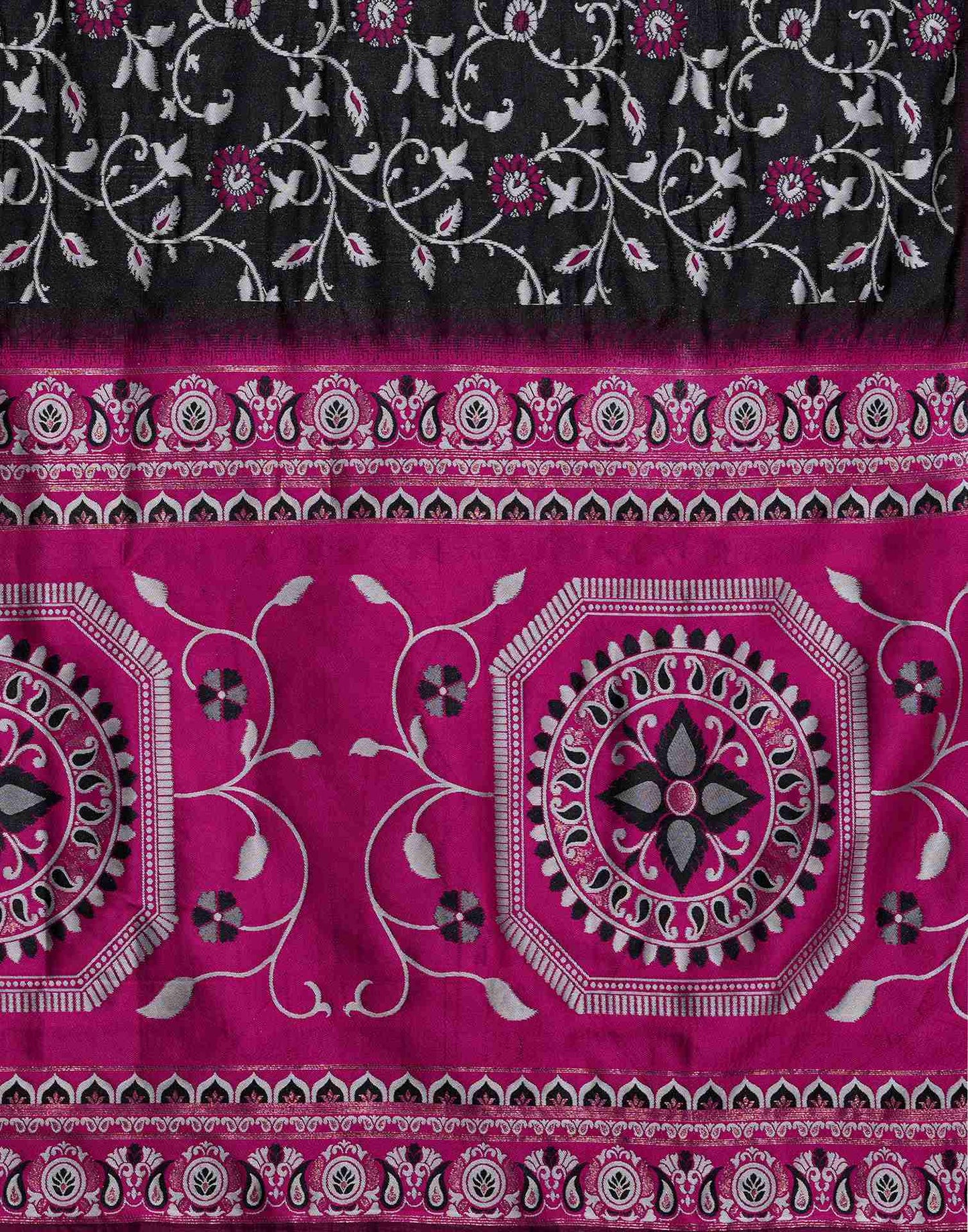 Black Silk Woven Banarasi Saree
