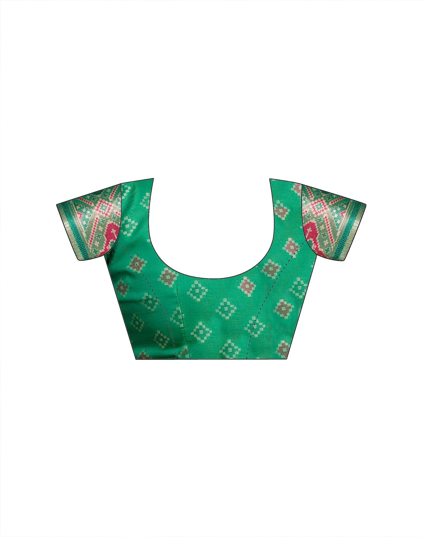 Lime Yellow Silk Woven Patola Saree